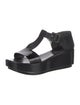 Robert Clergerie Patent Leather T-Strap Sandals
