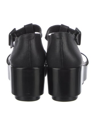 Robert Clergerie Patent Leather T-Strap Sandals