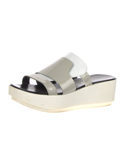 Robert Clergerie Patent Leather Slides