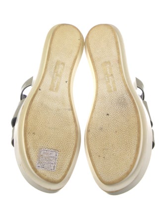 Robert Clergerie Patent Leather Slides