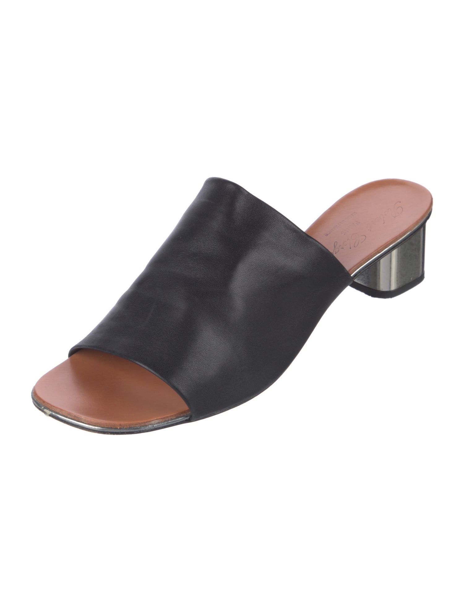 Robert Clergerie Leather Slides