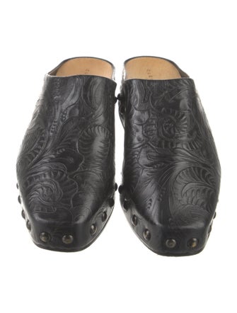 Robert Clergerie Leather Mules