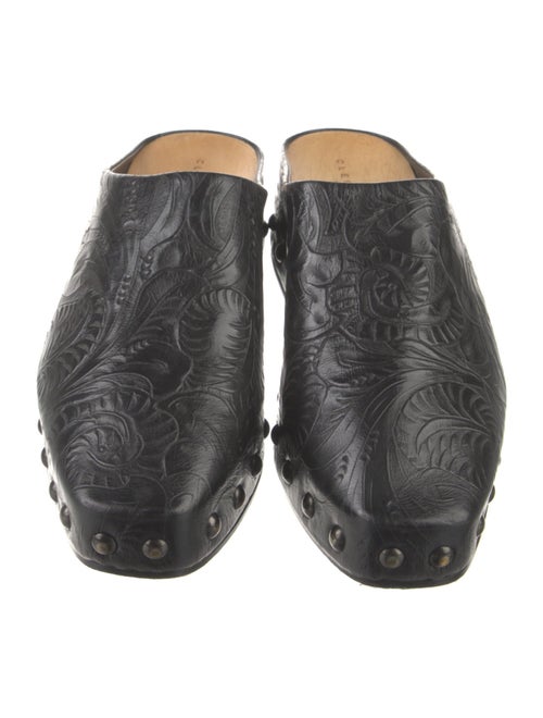 Robert Clergerie Leather Mules