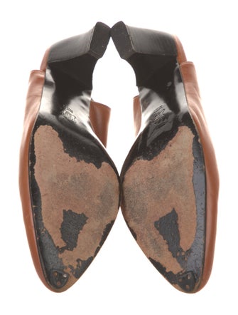 Robert Clergerie Leather Slingback Pumps