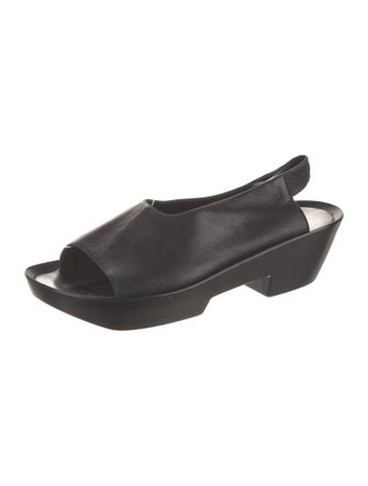 Robert Clergerie Leather Slingback Sandals