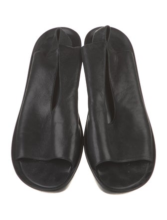 Robert Clergerie Leather Slingback Sandals