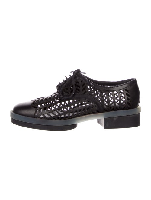 Robert Clergerie Leather Lasercut Accents Oxfords