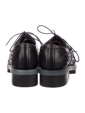 Robert Clergerie Leather Lasercut Accents Oxfords