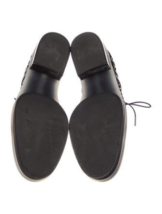 Robert Clergerie Leather Lasercut Accents Oxfords