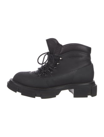 Robert Clergerie Leather Lace-Up Boots