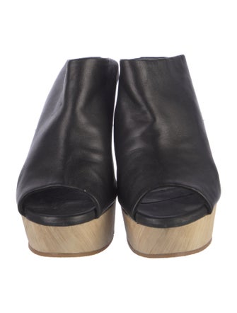 Robert Clergerie Leather Slides