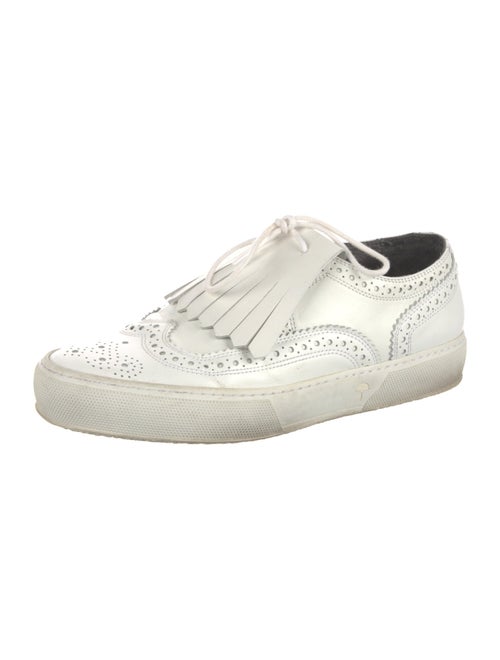 Robert Clergerie Leather Lasercut Accents Sneakers