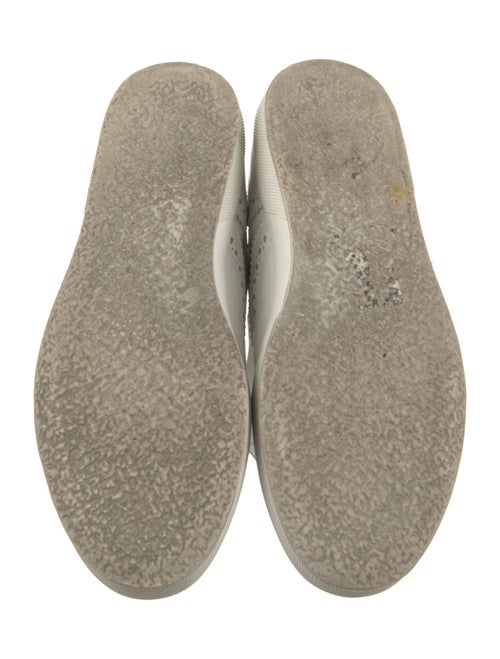 Robert Clergerie Leather Lasercut Accents Sneakers