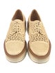 Robert Clergerie Raffia Cutout Accent Oxfords