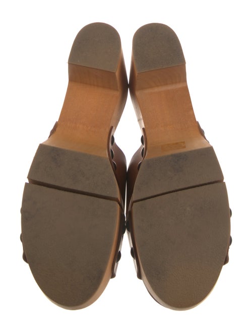 Robert Clergerie Leather Slides