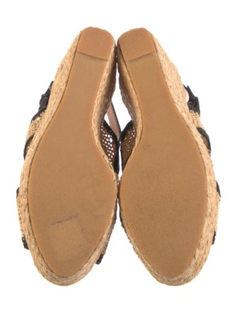 Robert Clergerie Raffia Animal Print Espadrilles