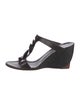 Robert Clergerie Leather T-Strap Sandals