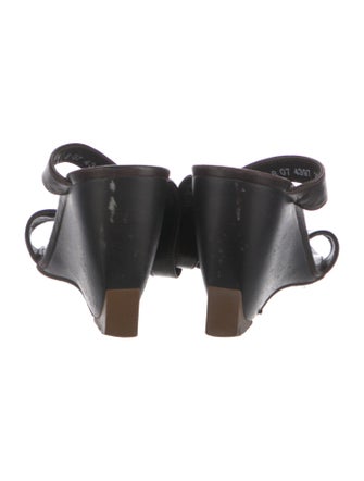 Robert Clergerie Leather T-Strap Sandals