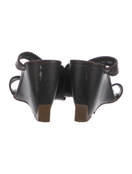 Robert Clergerie Leather T-Strap Sandals