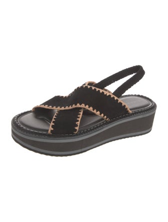 Robert Clergerie Suede Slingback Sandals