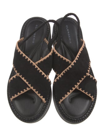 Robert Clergerie Suede Slingback Sandals