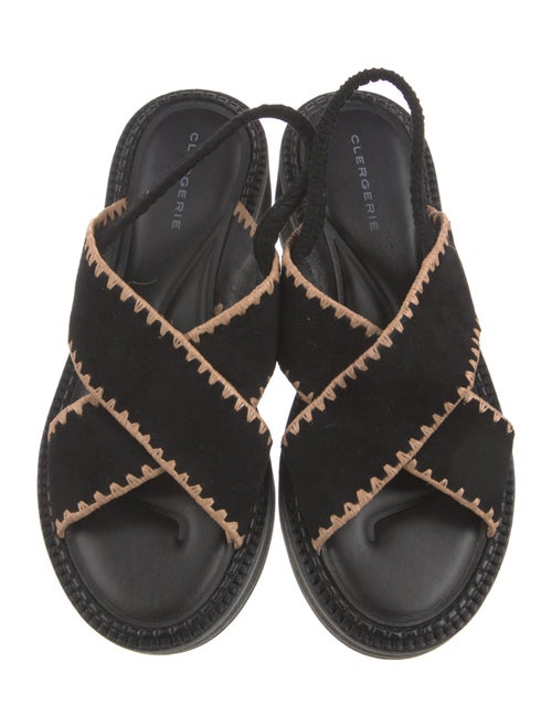 Robert Clergerie Suede Slingback Sandals