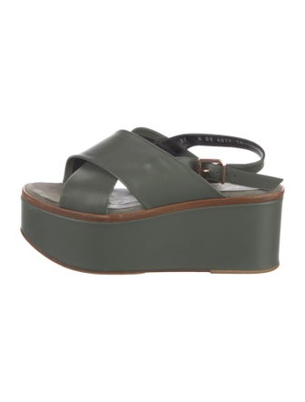 Robert Clergerie Leather Slingback Sandals