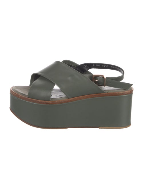 Robert Clergerie Leather Slingback Sandals