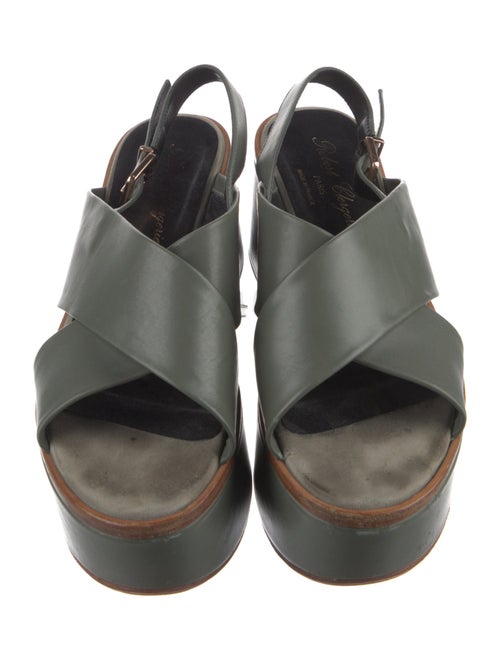 Robert Clergerie Leather Slingback Sandals