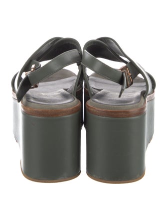 Robert Clergerie Leather Slingback Sandals