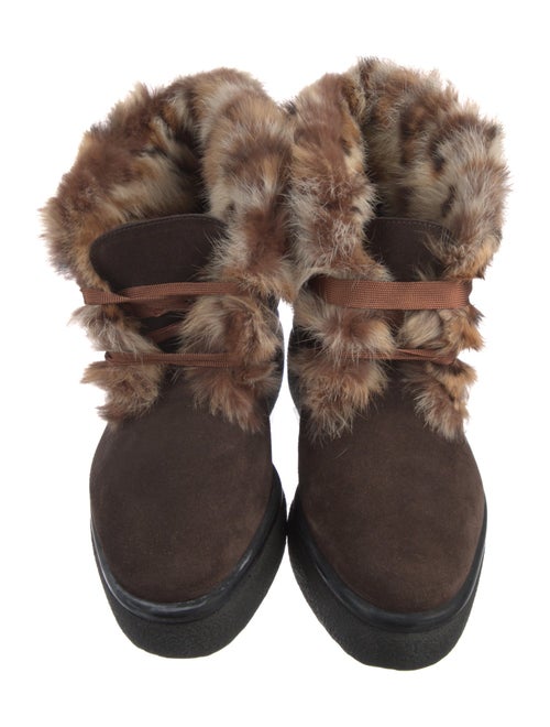 Robert Clergerie Suede Lace-Up Boots