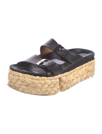 Robert Clergerie Leather Espadrilles