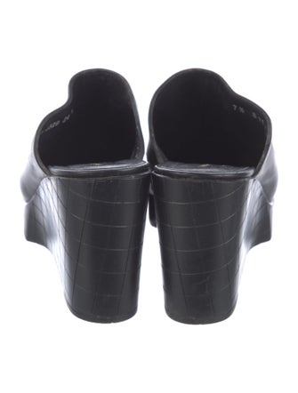 Robert Clergerie Leather Mules