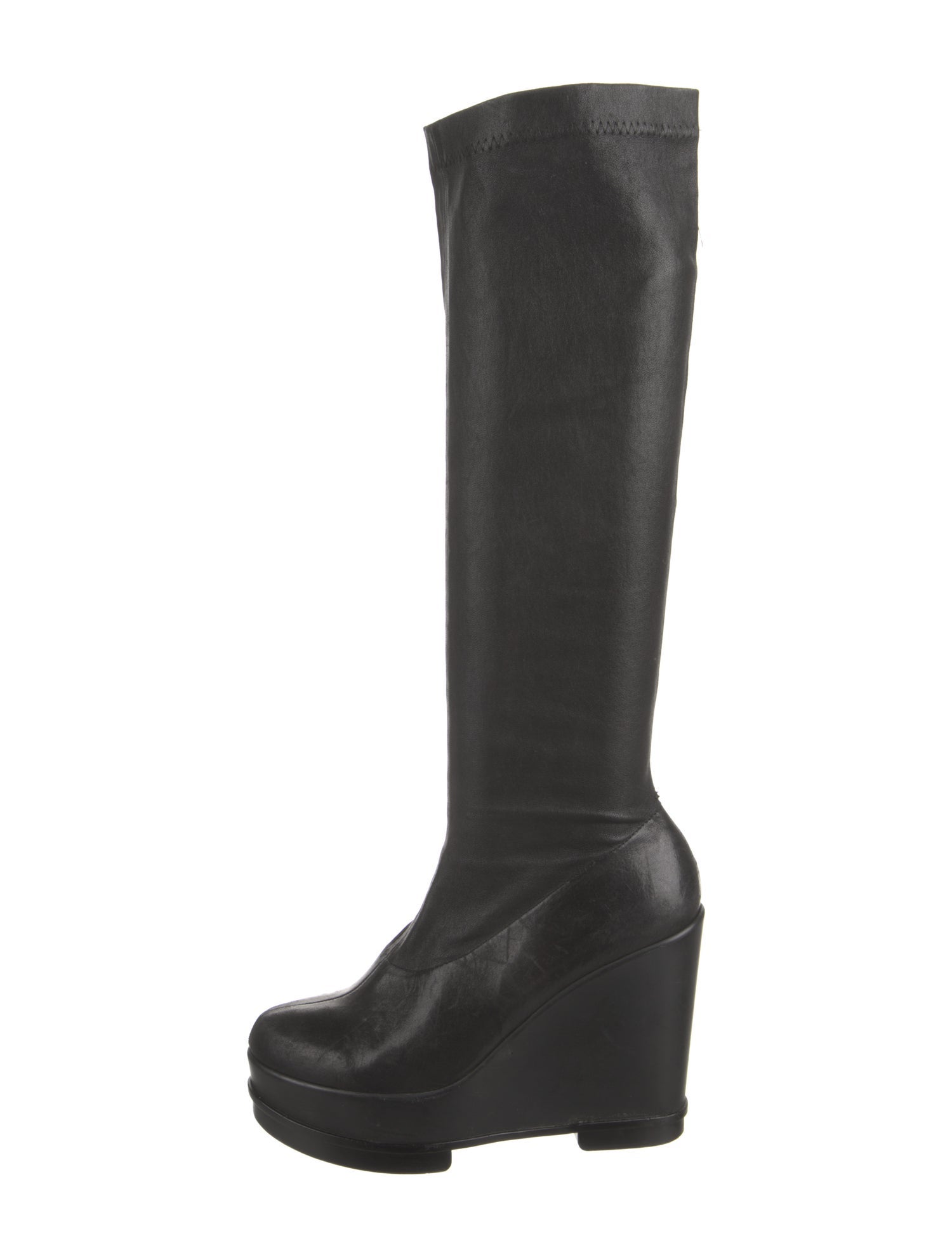 Robert Clergerie Leather Sock Boots