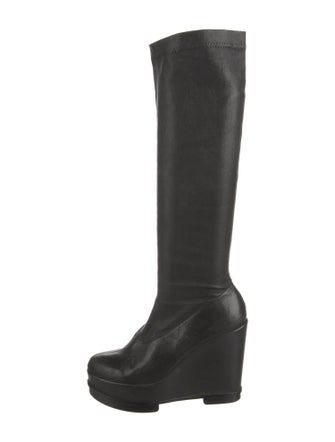 Robert Clergerie Leather Sock Boots