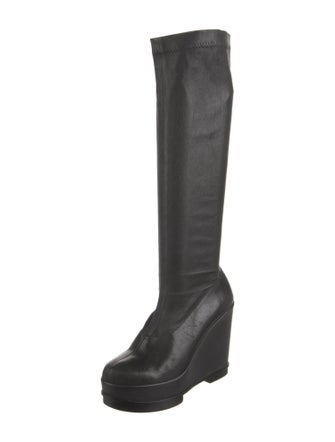 Robert Clergerie Leather Sock Boots