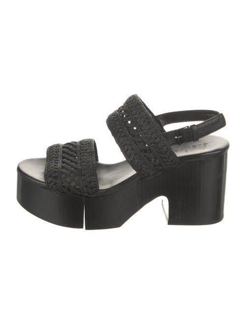 Robert Clergerie Raffia Slingback Sandals