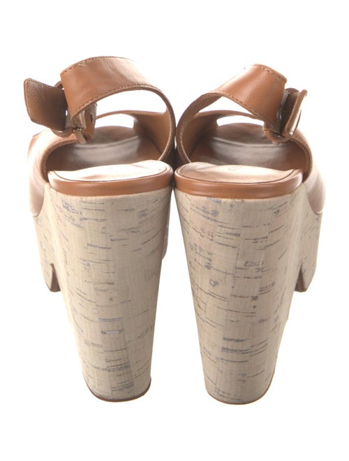 Robert Clergerie Leather Slingback Sandals