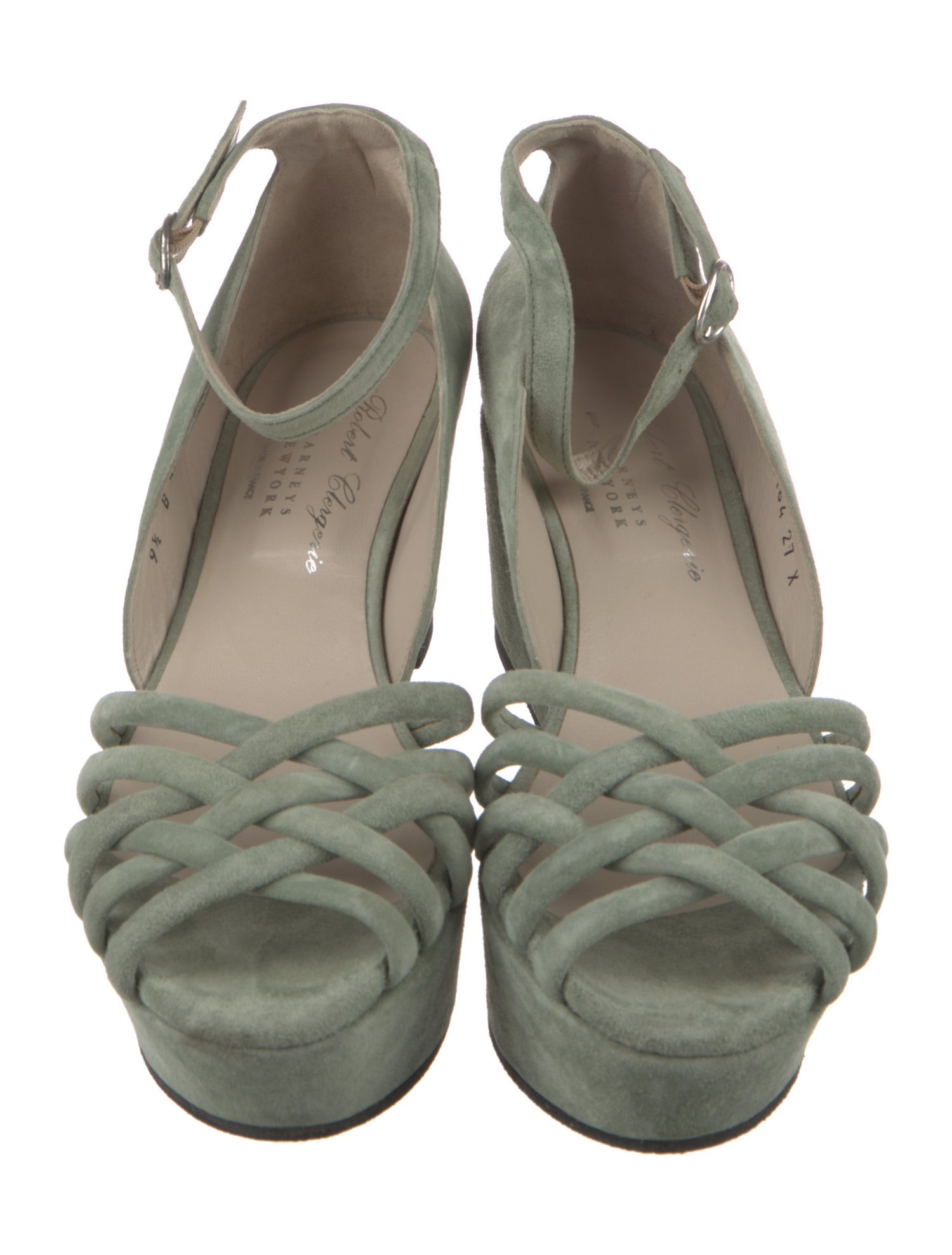 Robert Clergerie Suede Slingback Sandals