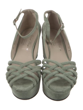 Robert Clergerie Suede Slingback Sandals