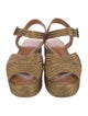 Robert Clergerie Raffia Slingback Flats