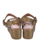 Robert Clergerie Raffia Slingback Flats