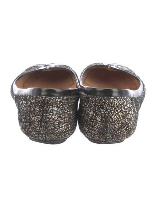Robert Clergerie Leather Animal Print Ballet Flats
