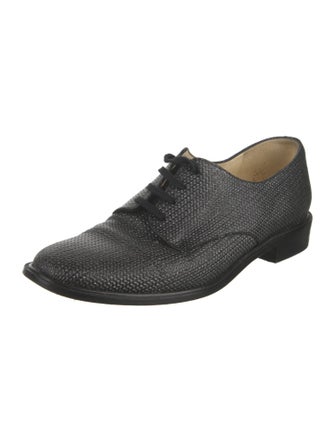 Robert Clergerie Leather Glitter Accents Oxfords