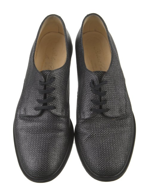Robert Clergerie Leather Glitter Accents Oxfords