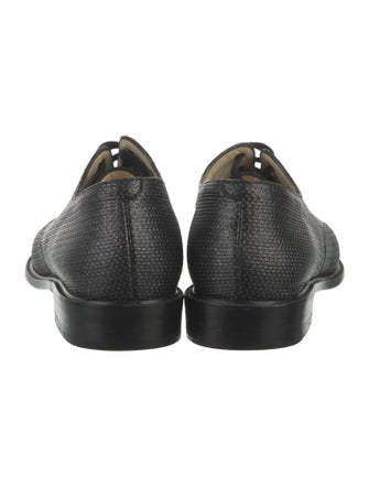 Robert Clergerie Leather Glitter Accents Oxfords