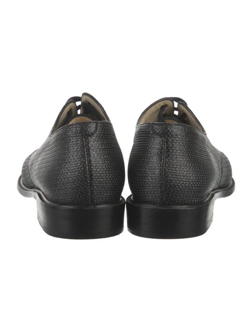 Robert Clergerie Leather Glitter Accents Oxfords