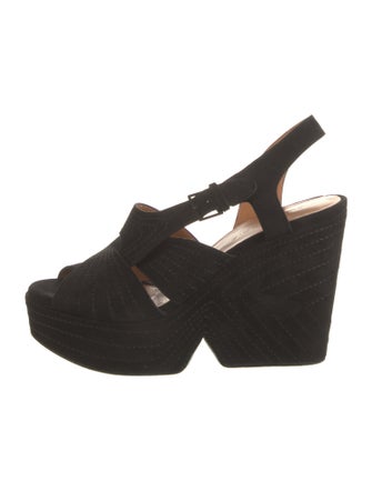 Robert Clergerie Suede Slingback Sandals