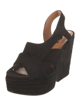 Robert Clergerie Suede Slingback Sandals