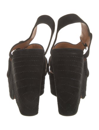 Robert Clergerie Suede Slingback Sandals